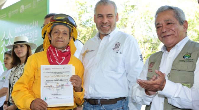 Arranca Bedolla jornada de reforestación 2023