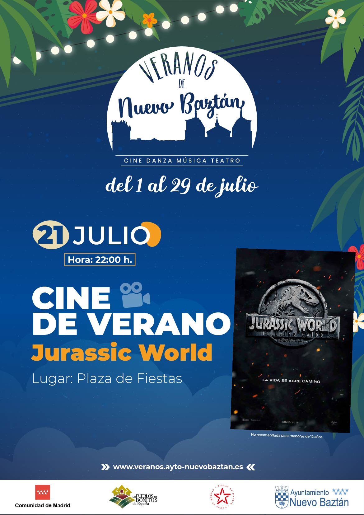 “Los Veranos de Nuevo Baztán”. Cine y música. Plaza de Fiestas.