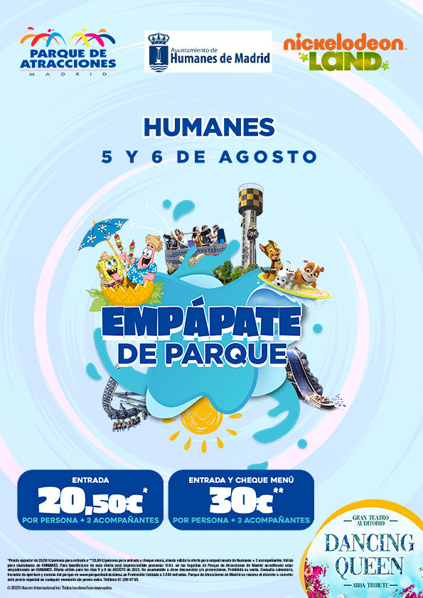 Los vecinos de Humanes de Madrid podrán disfrutar de días con descuentos para Parque de Atracciones el sábado 5 y el domingo 6 de agosto.
