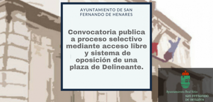 Convocatoria publica a proceso selectivo mediante acceso libre y sistema de oposición de una plaza de Delineante