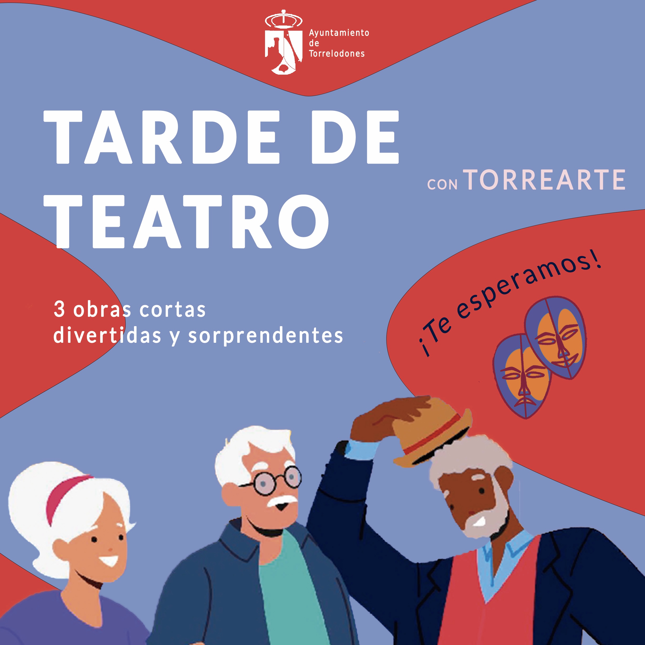 El sábado los mayores podrán disfrutar de una “Tarde de Teatro”