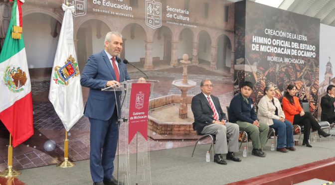 Gobierno de Michoacán convoca a participar en la creación del himno oficial del estado