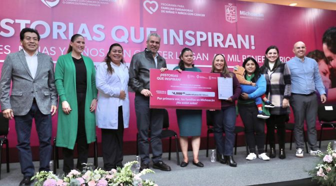 Programas de apoyo a pacientes con cáncer llegan a 2 mil beneficiarios: Bedolla